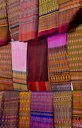 Handwoven, handmade silk cloth with natural dyes from Ban Tha Sawang, Surin Province, Thailand