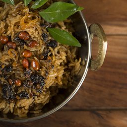 Tamarind rice - a popular rice dish from South India