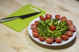 Broccoli, tomato salad