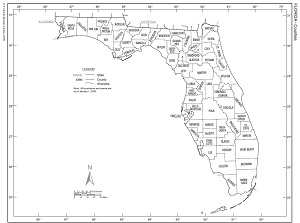 Map of Florida Counties